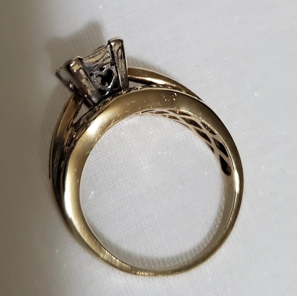 1carat diamond ring 14k, 7.2g - Picture 12 of 17